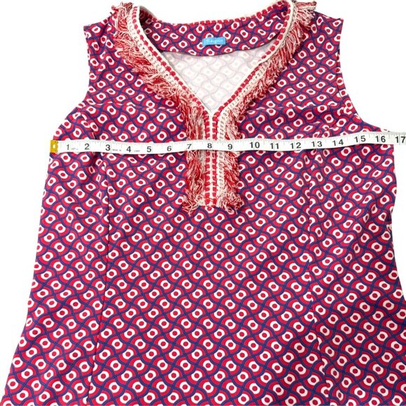 J. McLaughlin Women's Lola Shift Dress Catalina Cloth Pink Geo Print Size S - Picture 5 of 6